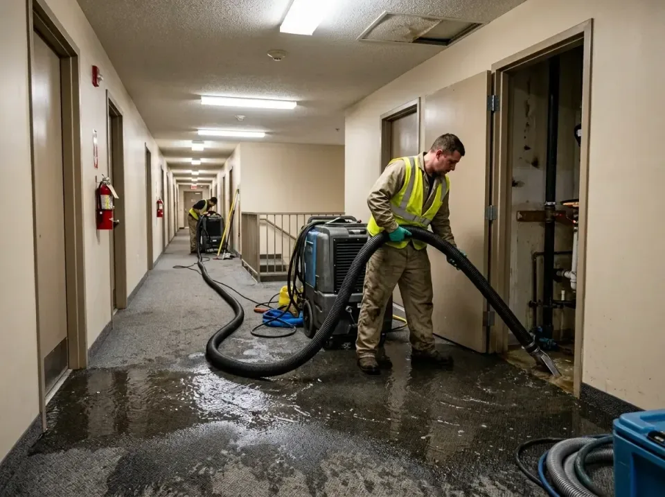 multi-unit-apartment-hallway-f-005 — frequently asked questions, Emergency Burst Pipe Water Extraction & Removal in Fox Rive…